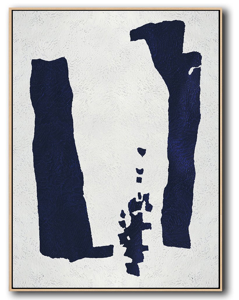 Navy Blue Minimal Art #NV131B